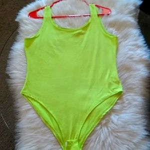 OBJEX | Womans| XL  Bodysuit | Bright Yellow